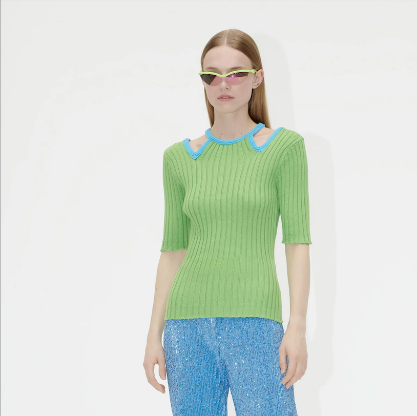 Stine Goya Leva Top in Kelly Green