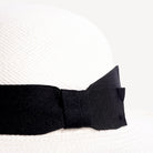 Swaine London - Herbert Johnson Brisa Panama Toquilla Straw Hat White with Black Band