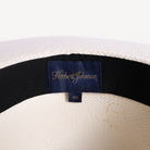 Swaine London - Herbert Johnson Brisa Panama Toquilla Straw Hat White with Black Band