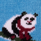 Swole Panda Blue Skiing Panda Bamboo Socks