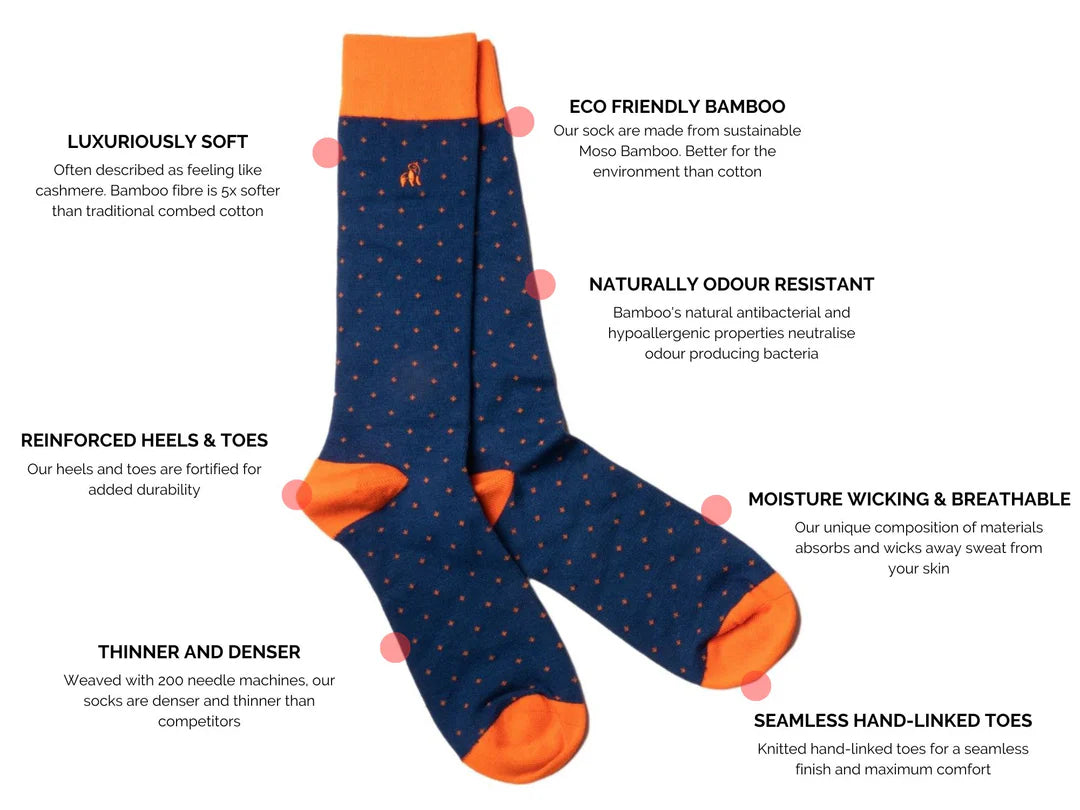 Swole Panda London Sock Box 4 Pairs of Bamboo Socks