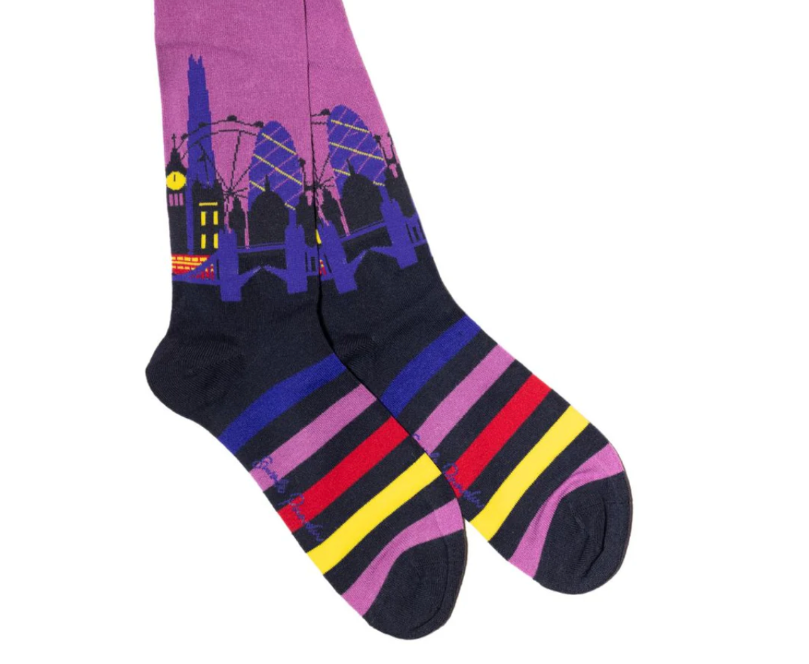 Swole Panda London Sock Box 4 Pairs of Bamboo Socks