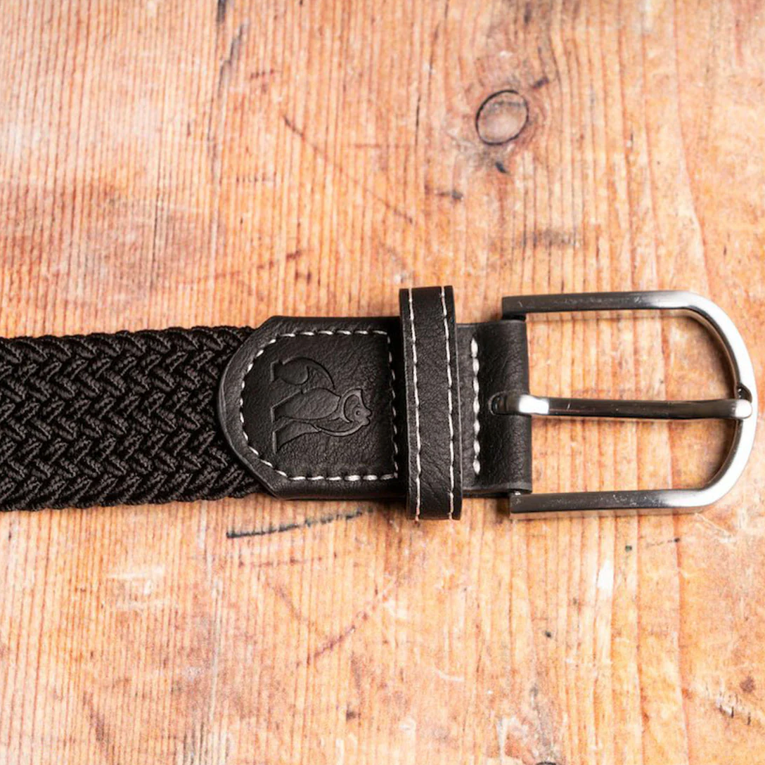 Swole Panda Woven Belt Black