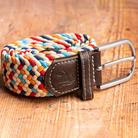 Swole Panda Woven Belt Multicolour Zigzag