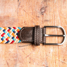 Swole Panda Woven Belt Multicolour Zigzag