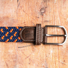 Swole Panda Woven Belt Navy / Orange Spot