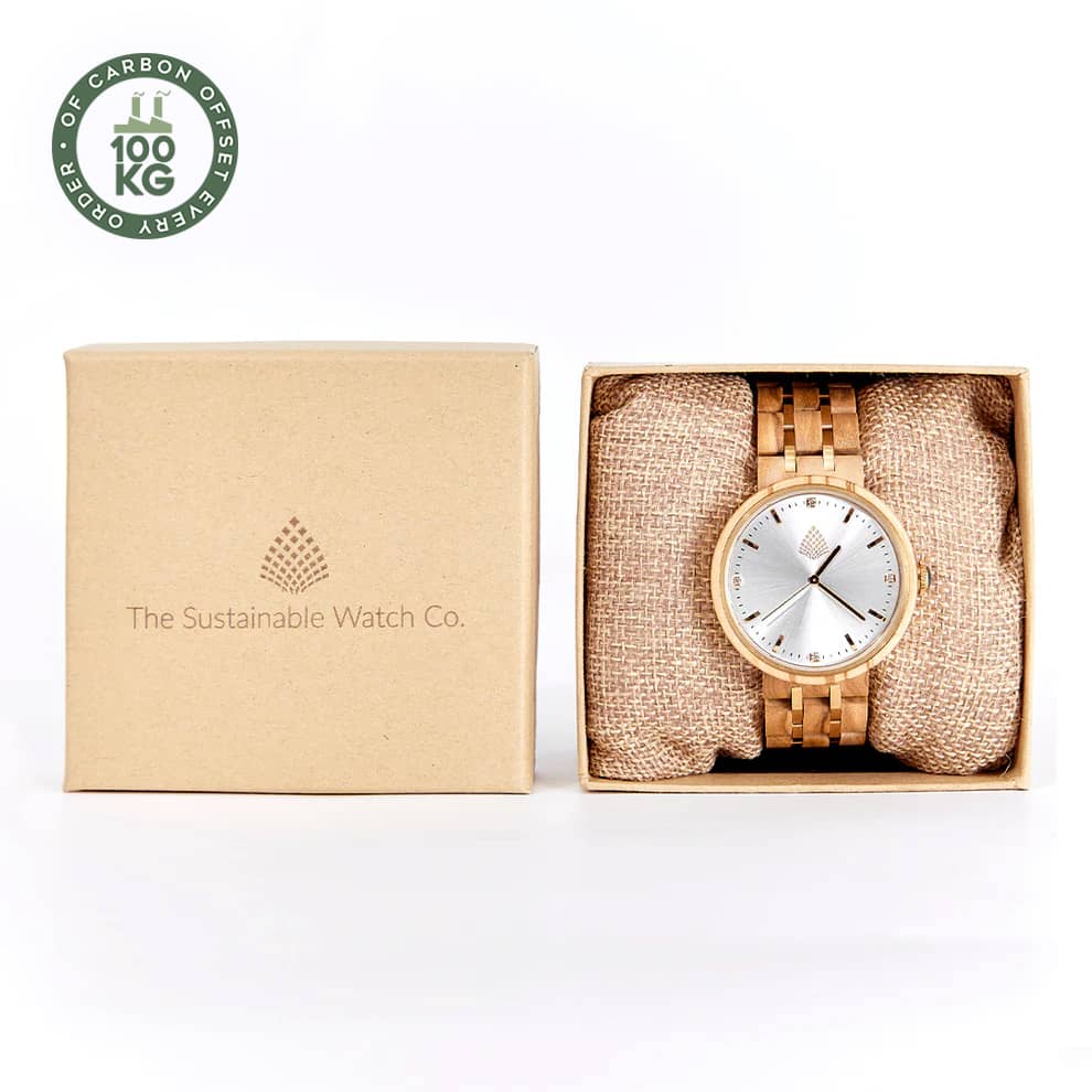 The Sustainable Watch Company The Teak Natural Wood Watch
