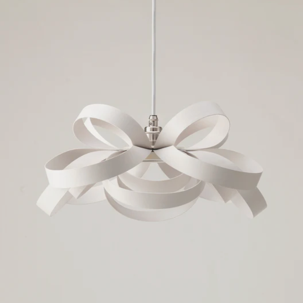 Tom Raffield Skipper Pendant Light, China Clay Limited Edition