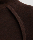 Victoria Beckham Dark Chocolate High-Neck Top