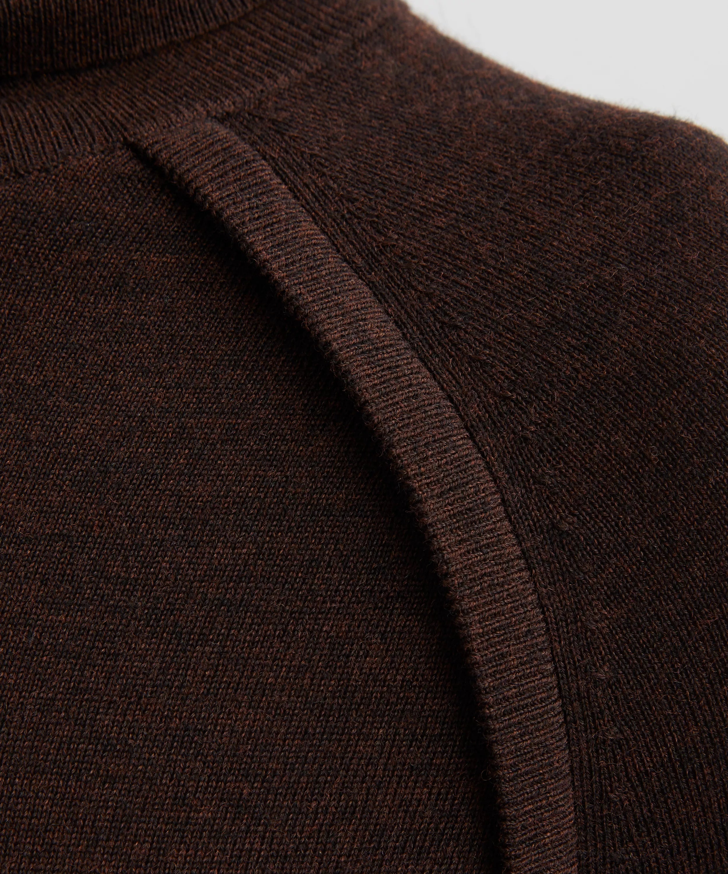 Victoria Beckham Dark Chocolate High-Neck Top
