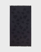 Vilebrequin Beach Towel In Organic Cotton Turtles Jacquard in Black