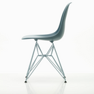 Vitra Eames DSR RE Plastic Side Chair - RE Sea Blue / White Base