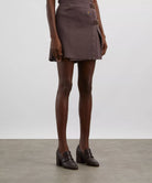 Vivienne Westwood Bea Cotton-Cashmere Kilt Mini Skirt