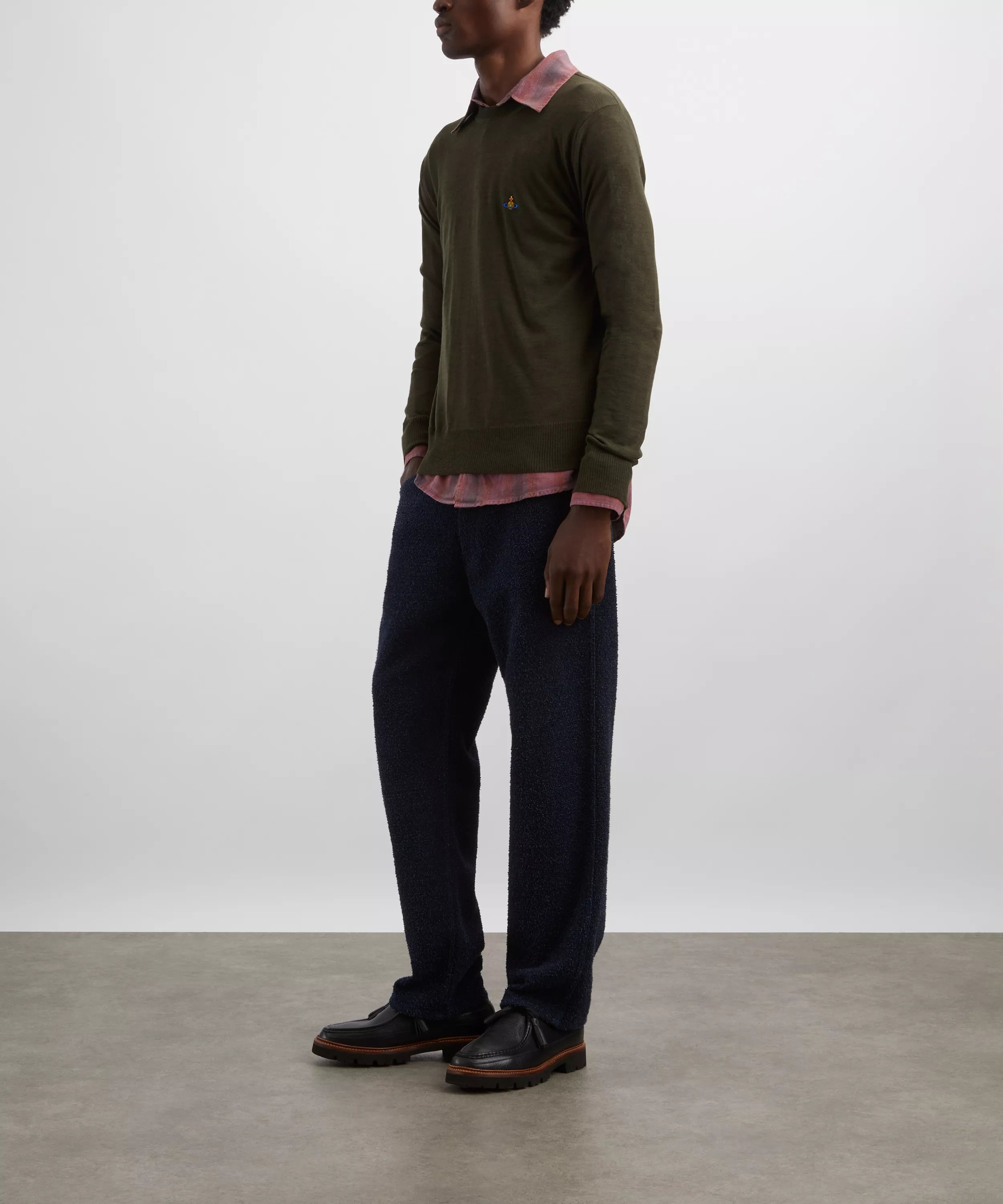Vivienne Westwood Khaki Alex Round Neck Jumper
