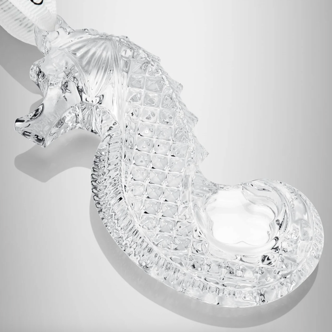 Waterford Christmas Crystal Seahorse Ornament