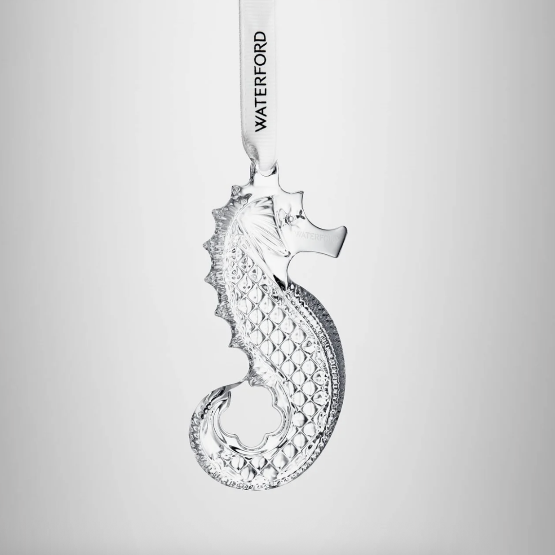 Waterford Christmas Crystal Seahorse Ornament