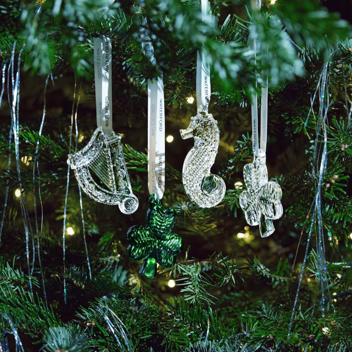 Waterford Christmas Crystal Seahorse Ornament
