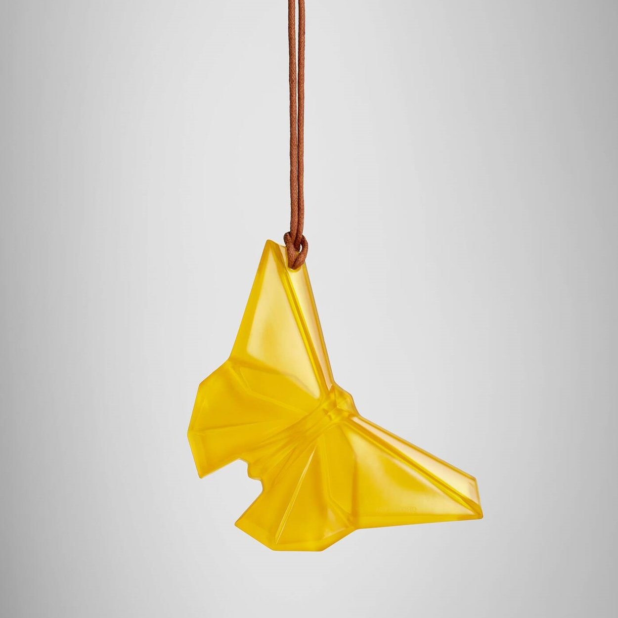 Waterford Christmas Origami Yellow Butterfly Ornament