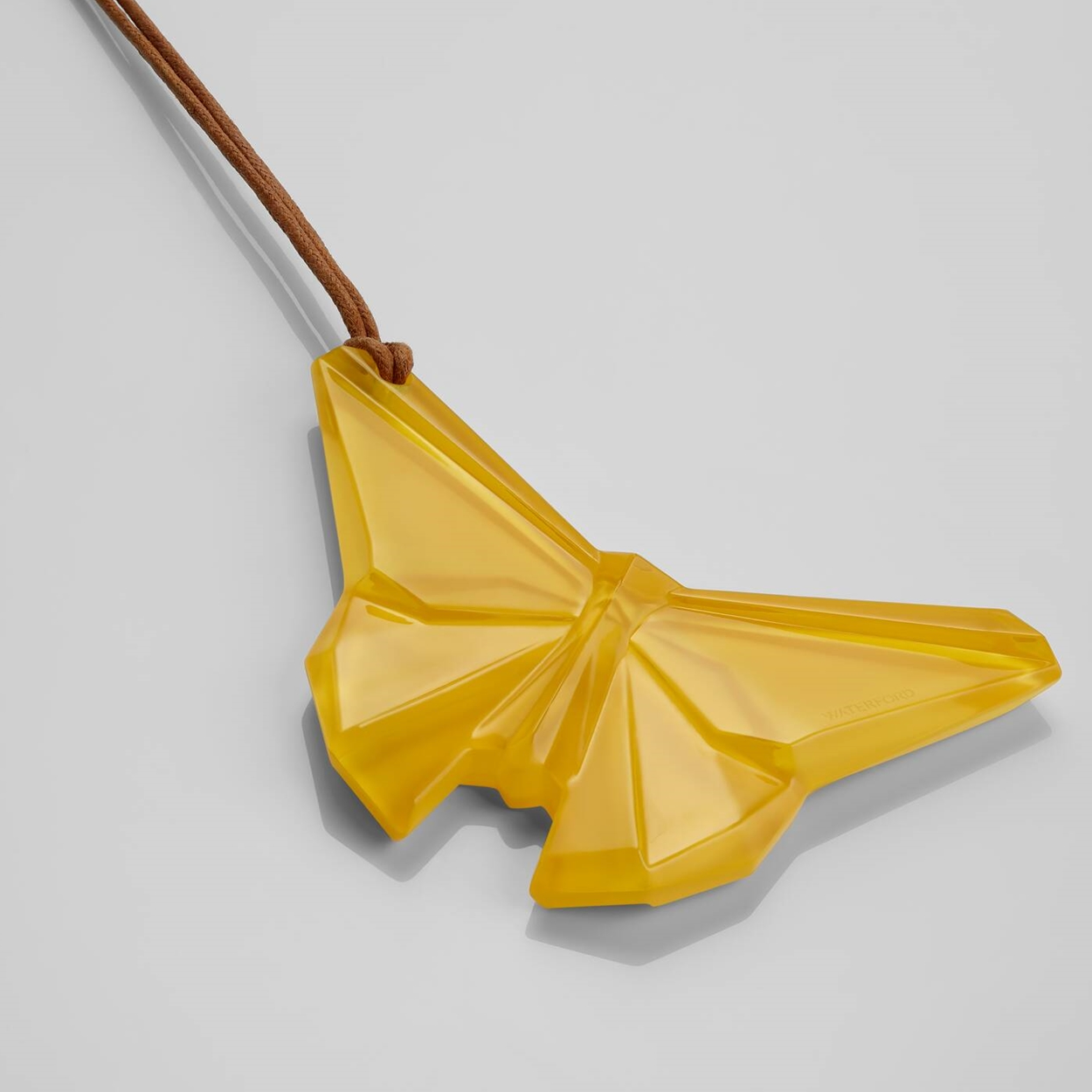 Waterford Christmas Origami Yellow Butterfly Ornament