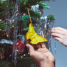 Waterford Christmas Origami Yellow Butterfly Ornament