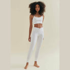 Wellicious Best Yoga Pants in Diamond White