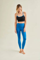 Wellicious Easy Perfect Leggings - High Waist - Shoreline Blue
