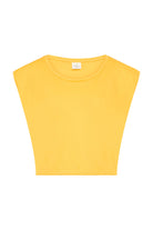 Wellicious Organic Cotton Cropped Dance Vest - Sunshine Yellow