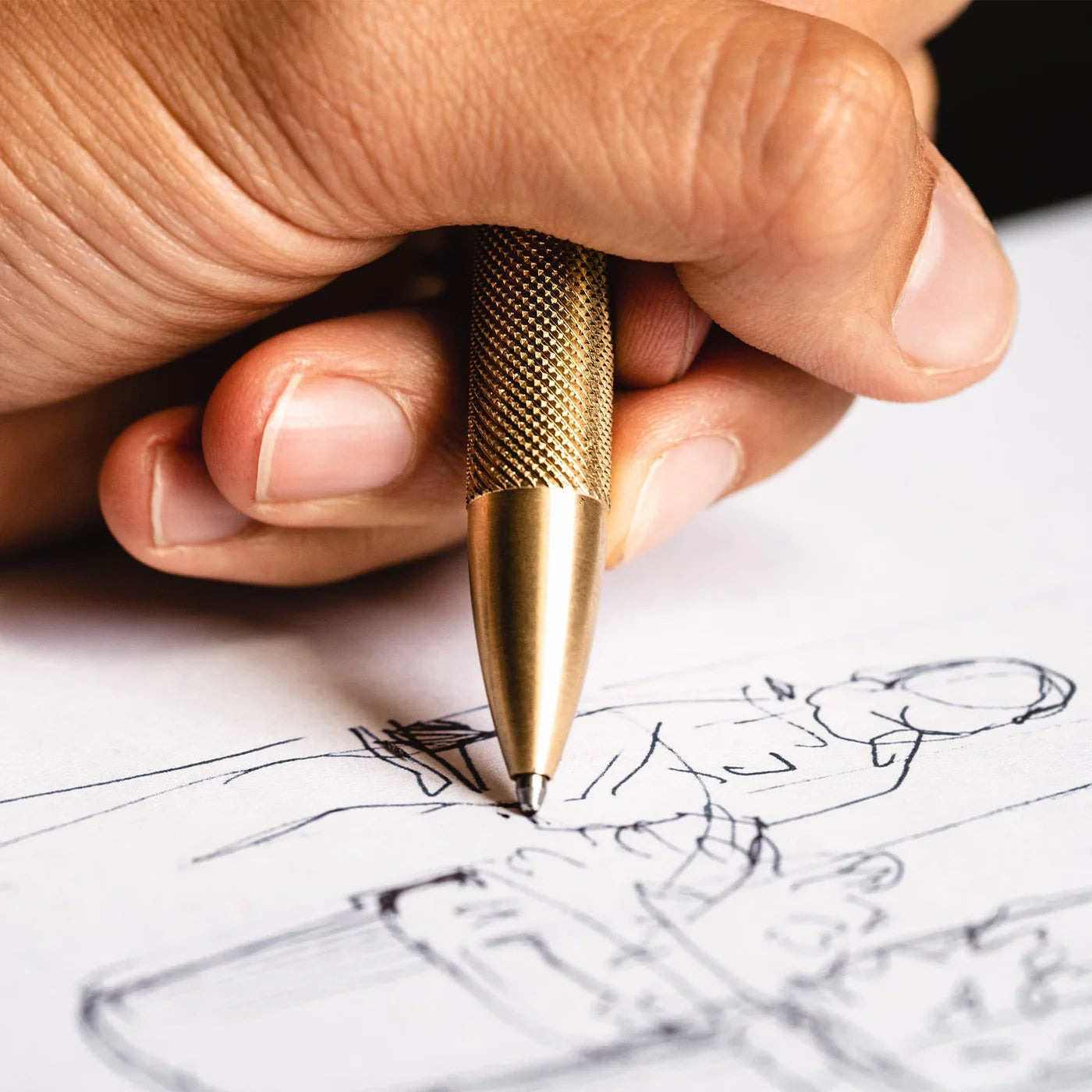 Wingback Mechanical Pen in Brass