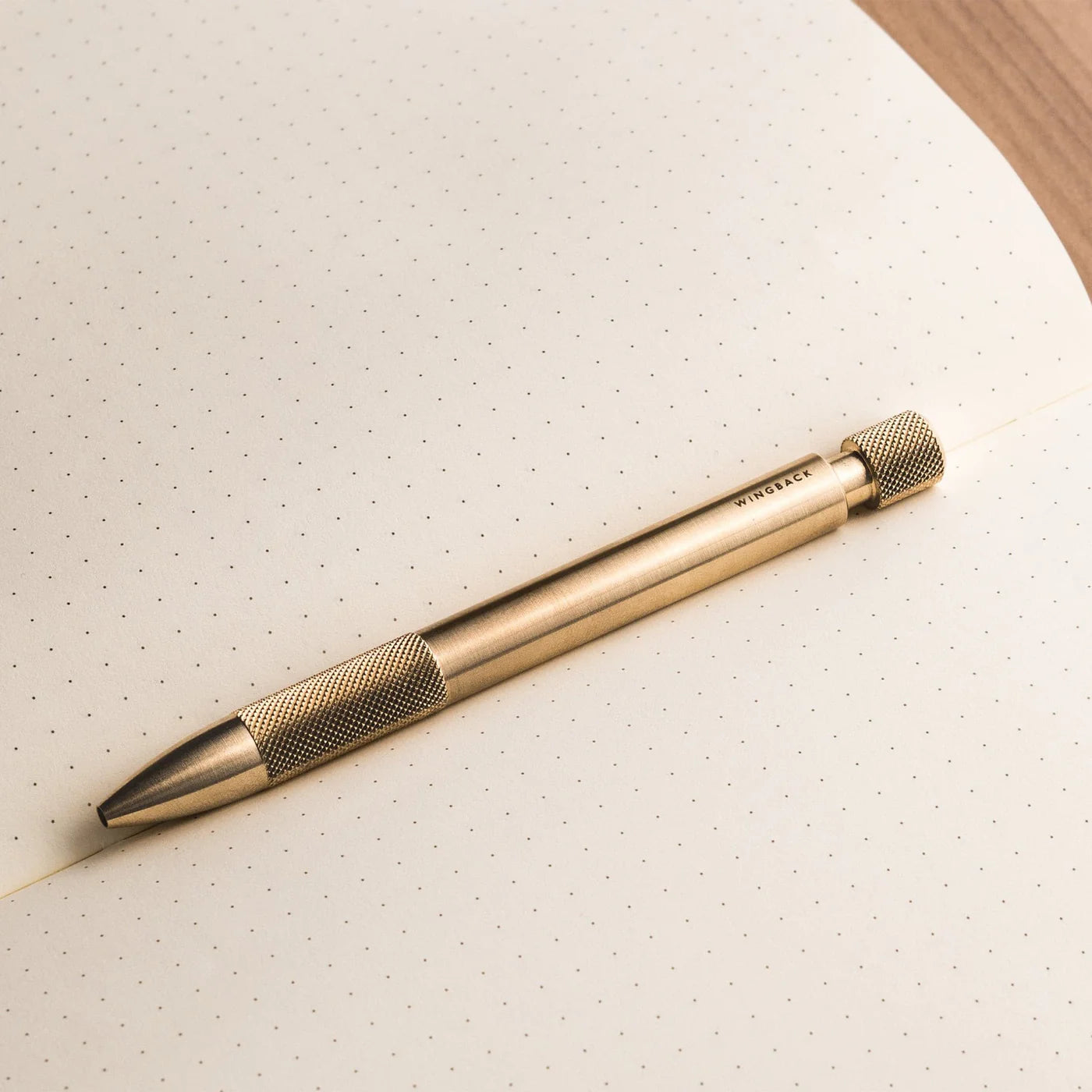 Wingback Mechanical Pen in Brass