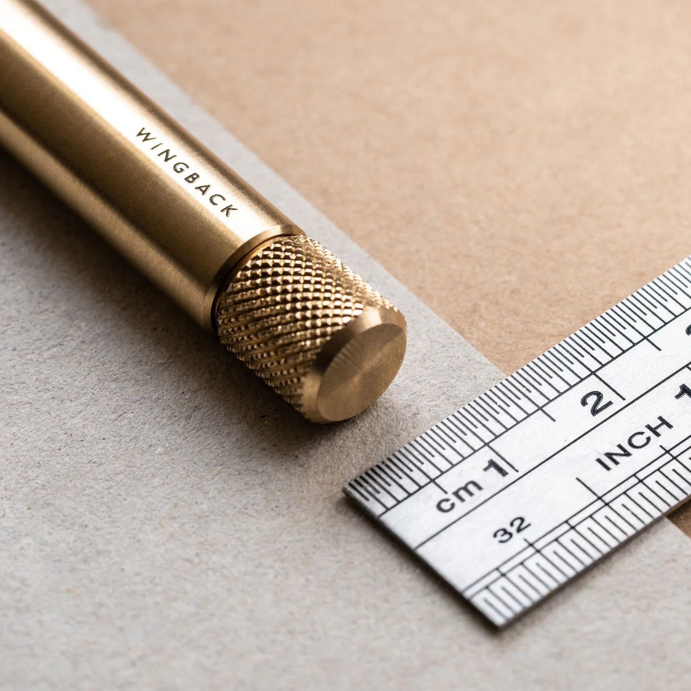 Wingback Mechanical Pen in Brass