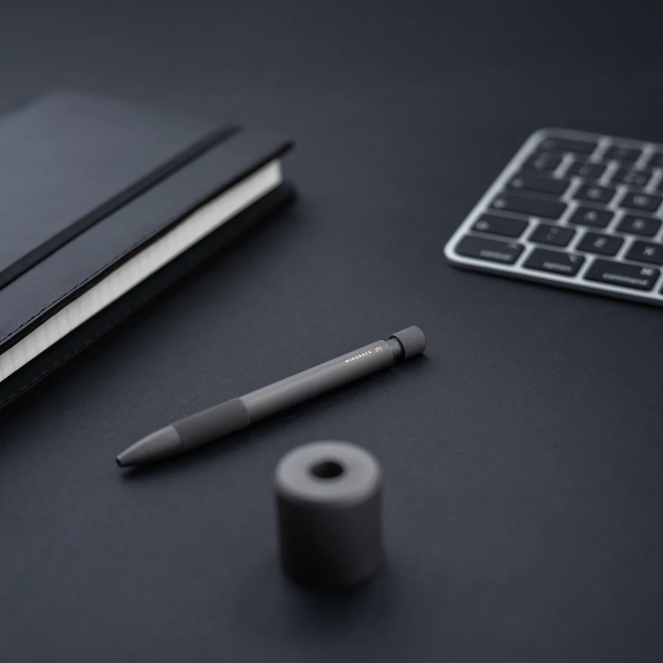 Wingback Mechanical Pen in Matte Titanium