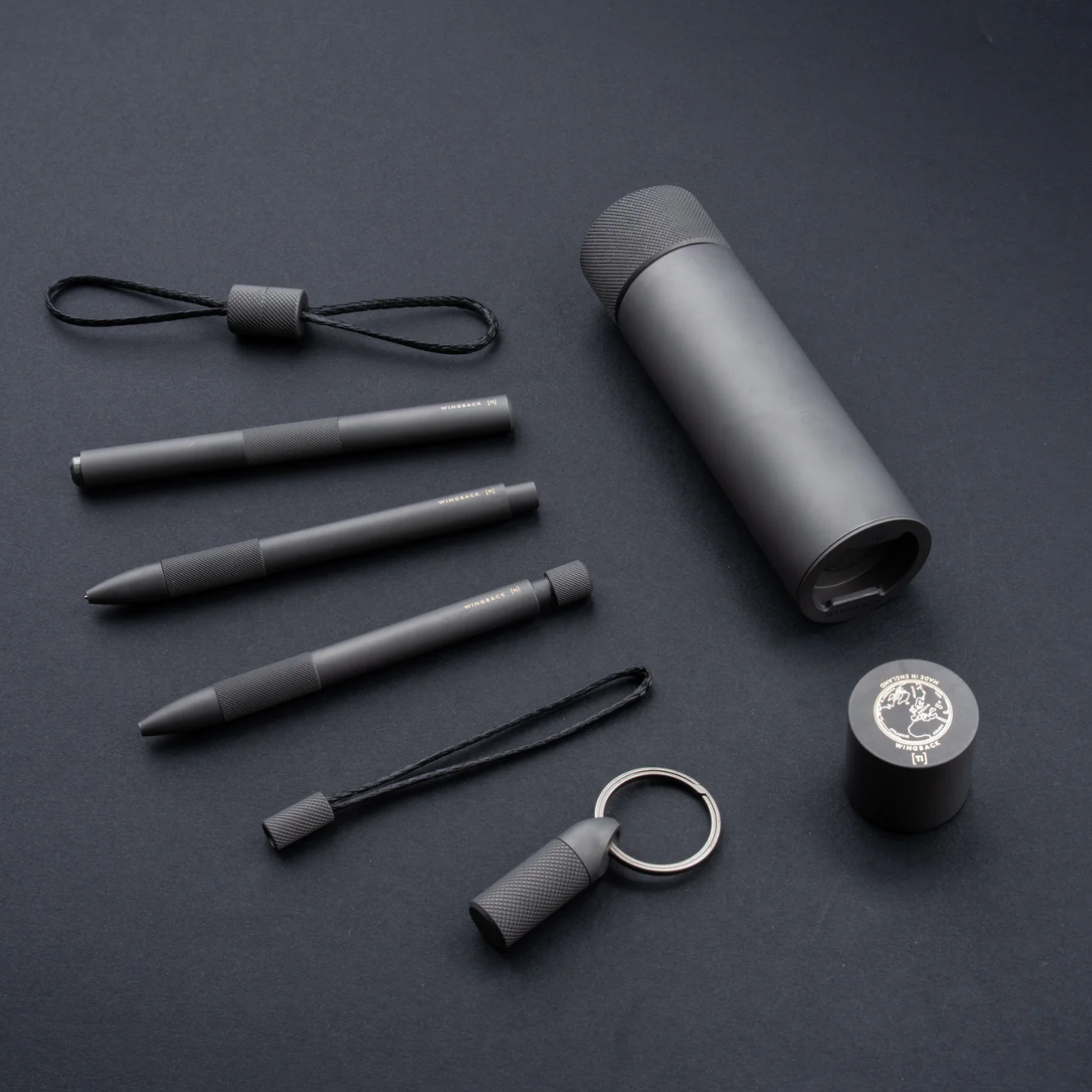 Wingback Mechanical Pen in Matte Titanium