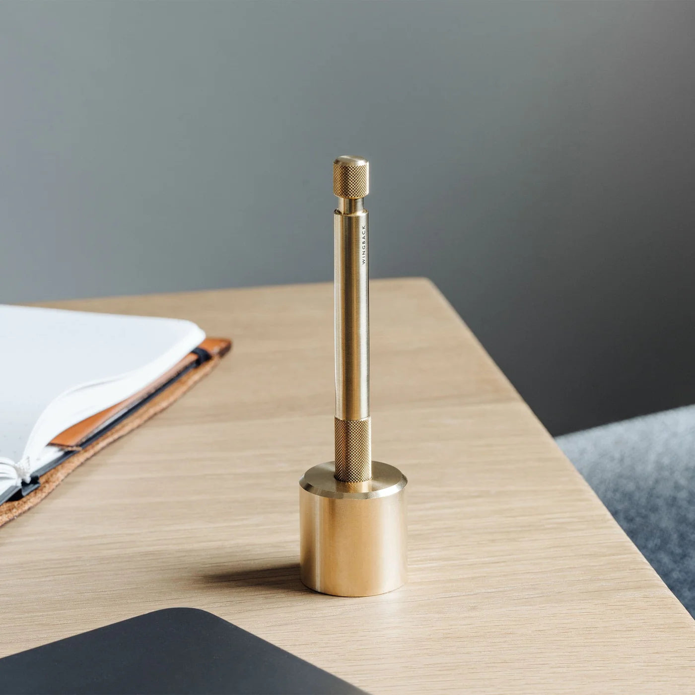 Wingback Pen Holder in Brass