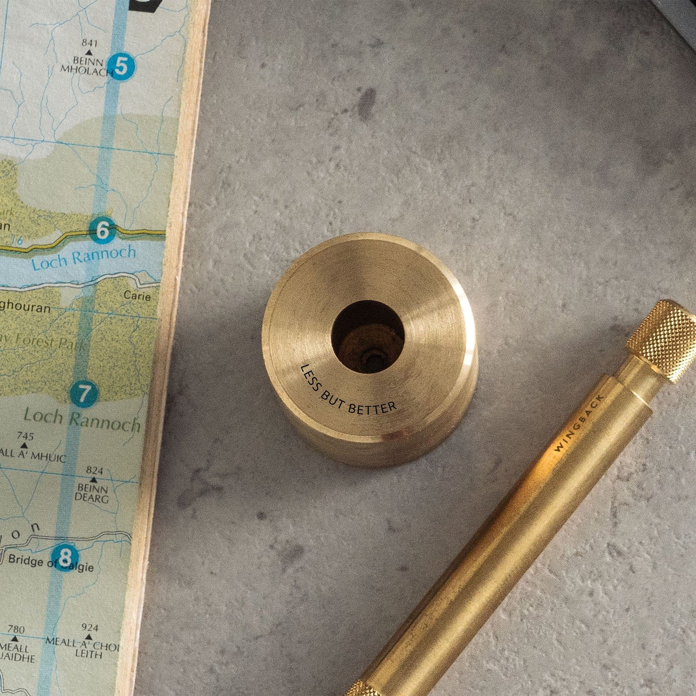 Wingback Pen Holder in Brass