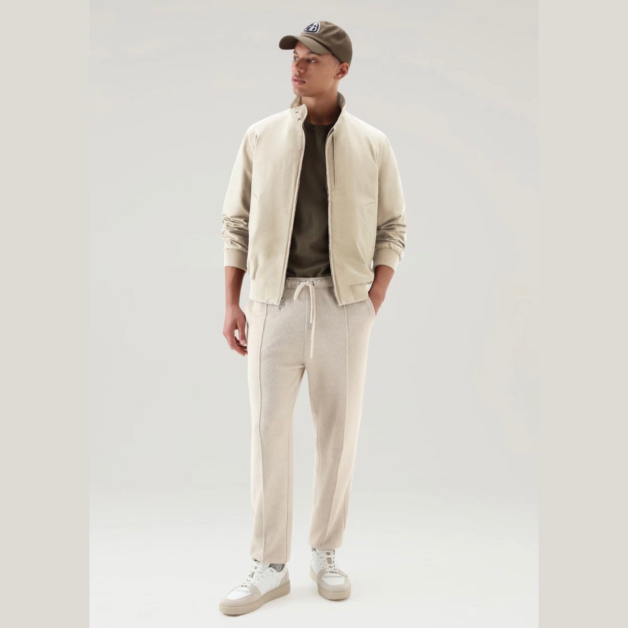 Woolrich Cruiser Bomber in Light Eco Ramar