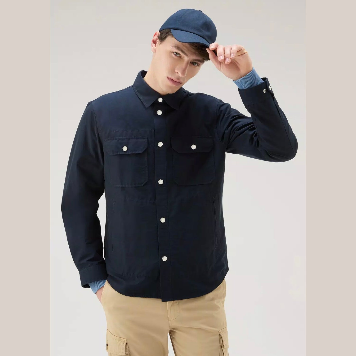 Woolrich Cruiser Overshirt in Light Eco Ramar