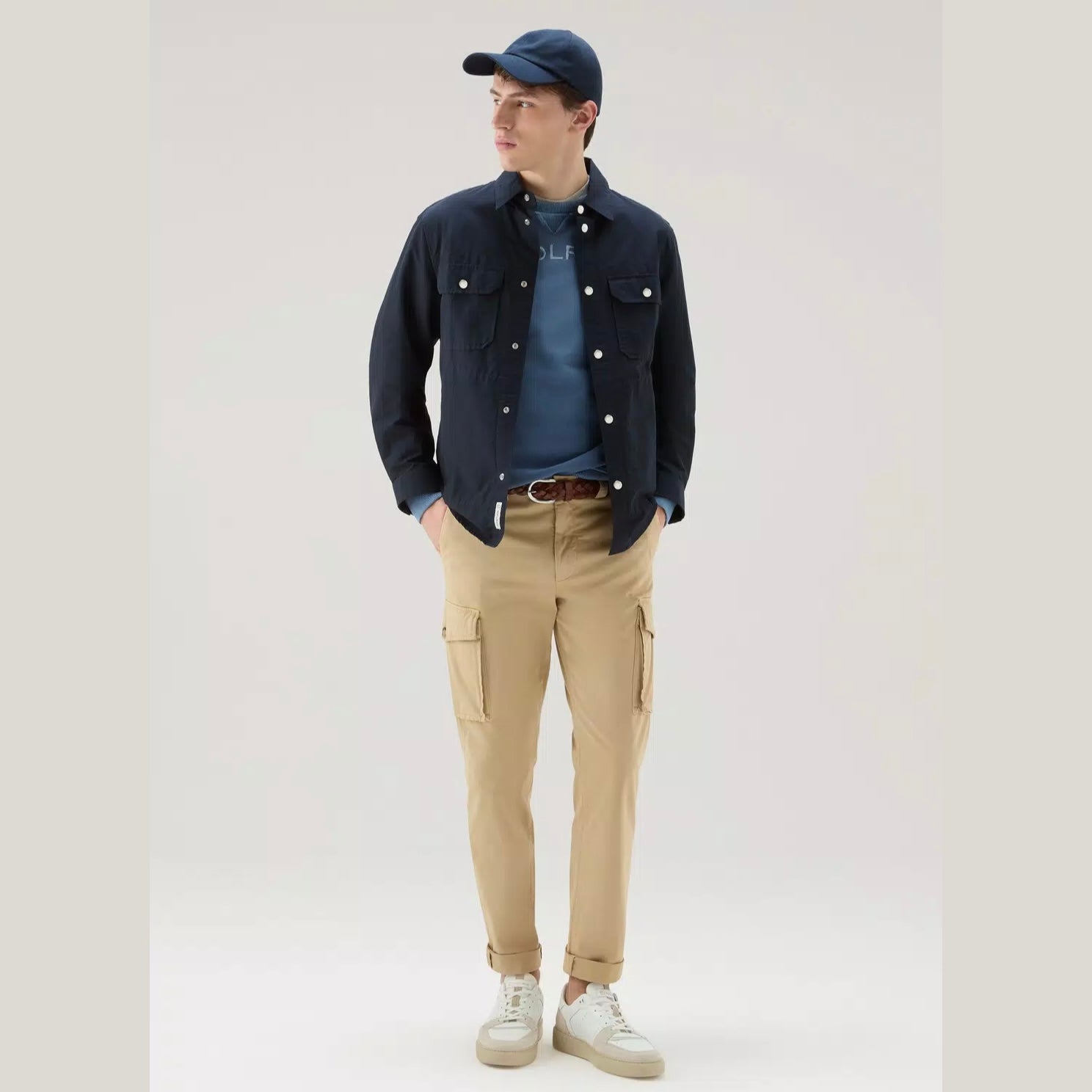 Woolrich Cruiser Overshirt in Light Eco Ramar