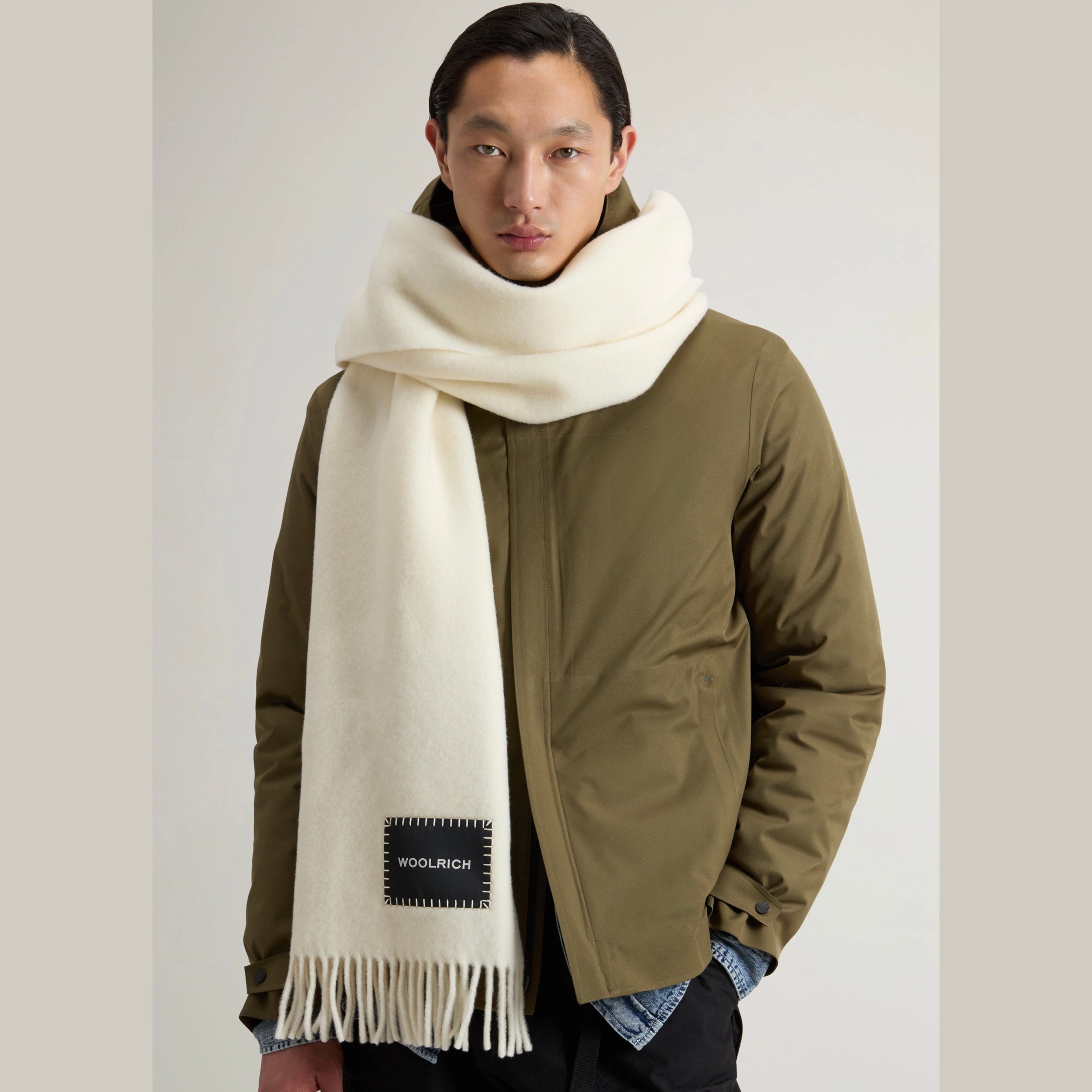 WOOLRICH ウールリッチ ALPACA WOOL LOGO SCARF 楽天市場】WOOLRICH ウールリッチ ケープ HOODED WOOL CAPE