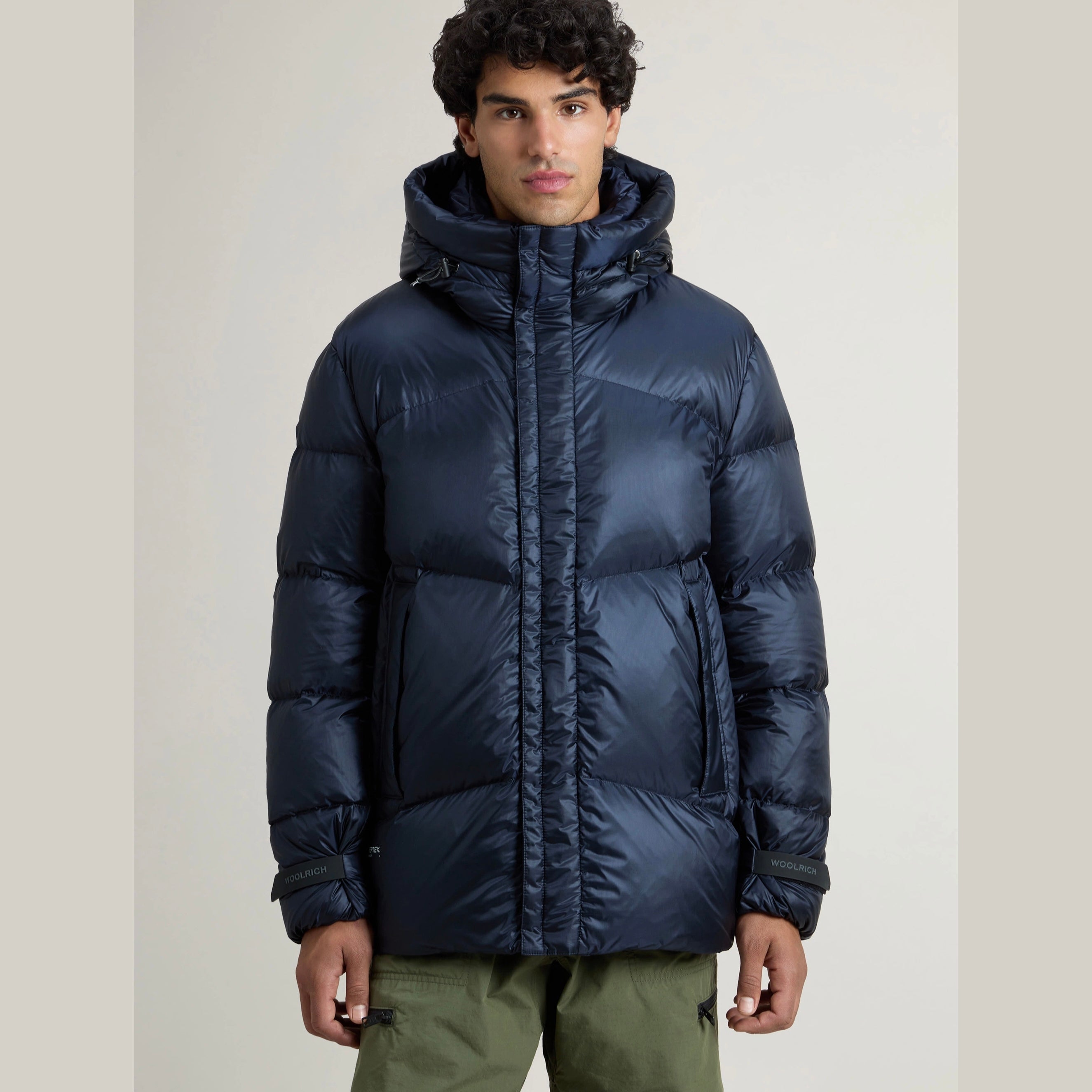 Woolrich Recycled Pertex Quantum Nylon Down Jacket with Hood