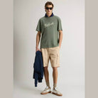 Woolrich Men's T-Shirt in Pure Cotton Mouliné