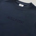 Woolrich Women's Crewneck Sweatshirt in Organic Cotton Blend  Blue