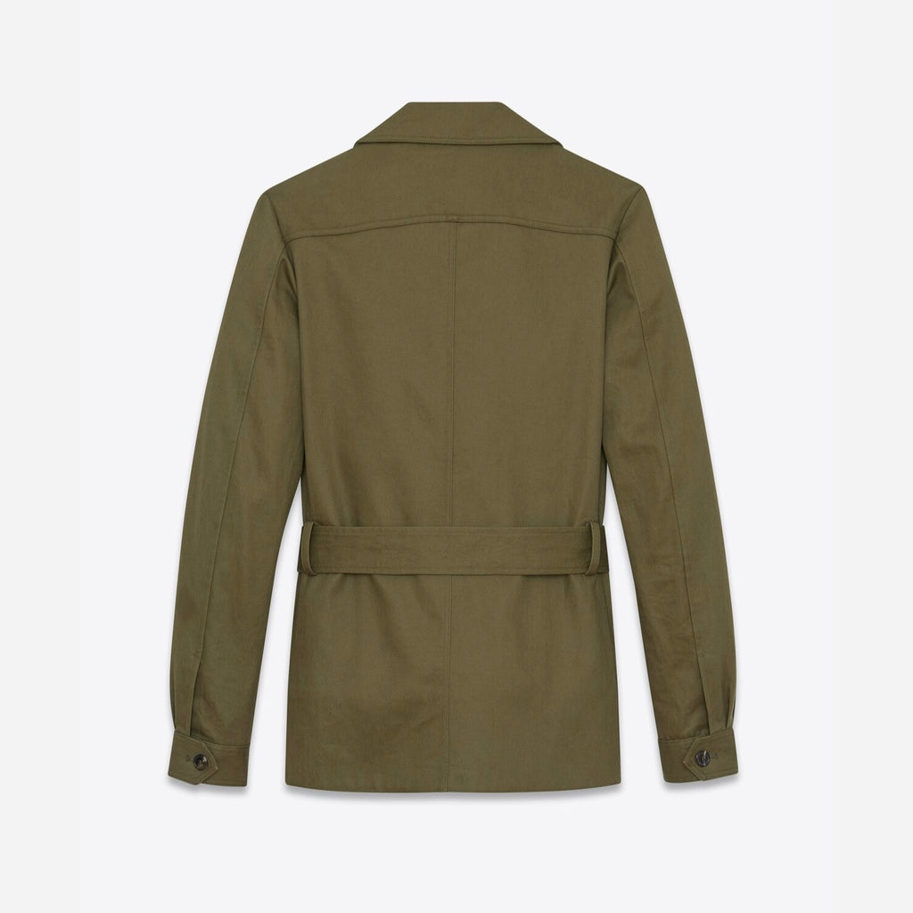 YSL Saharienne Jacket In Cotton Gabardine and Linen 2