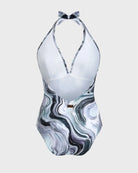 Vilebrequin Women Halter One-piece Swimsuit Marble