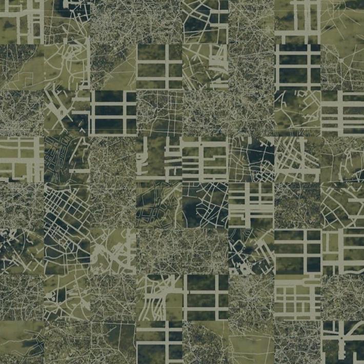 Ege Carpets Aerial Map - Dark Green