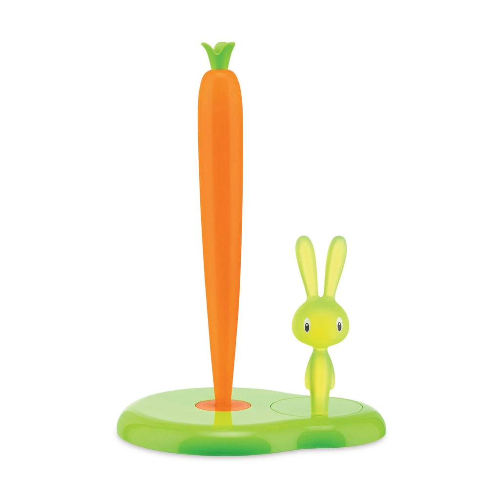Alessi Bunny & Carrot Kitchen Roll Holder in thermoplastic resin