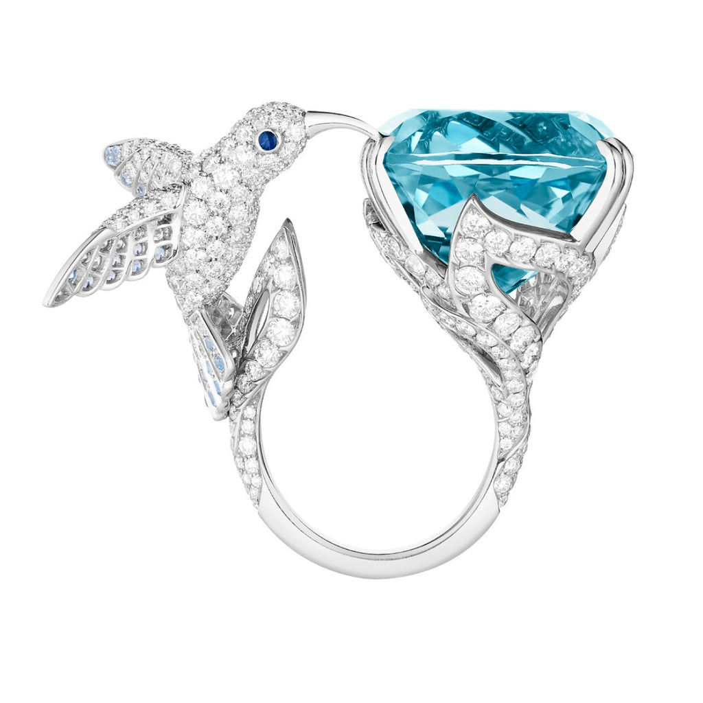 Boucheron Hopi The Hummingbird Ring with Aquamarine