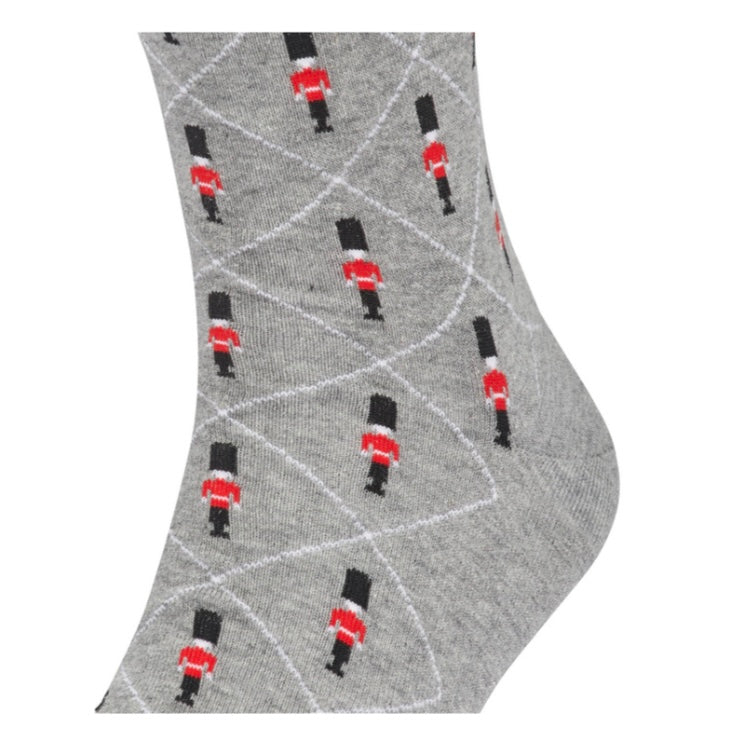 Burlington Guardsmen Socks in Light Grey