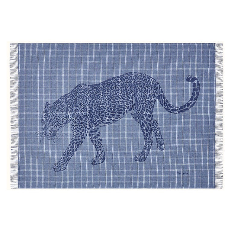 Hermès Leosquare Blanket in Marine Blue