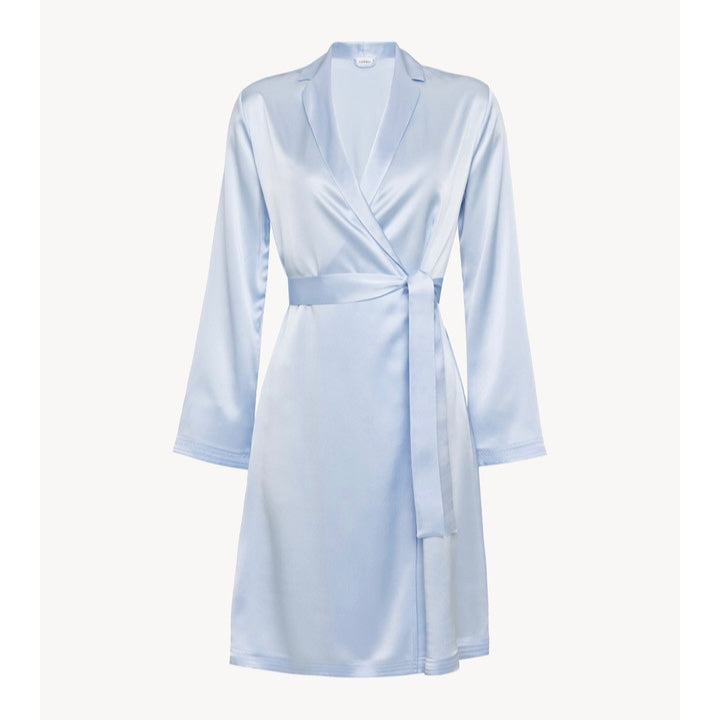 La Perla Azure Silk Short Robe