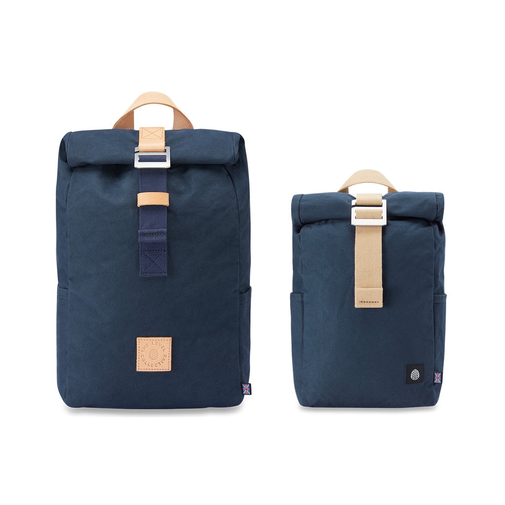 The Level Collective Winnats Roll Top Backpack in Navy